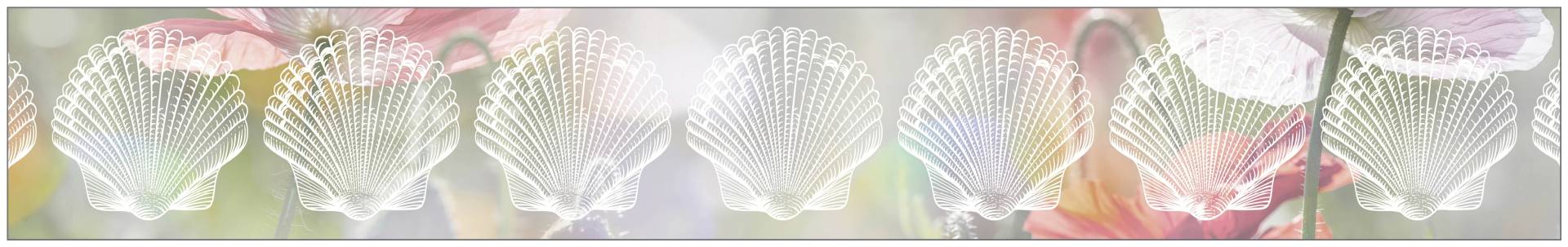 MySpotti Fensterfolie »Look Shells white«, halbtransparent, glattstatisch haftend, 200 x 30 cm, statisch haftend von MySpotti