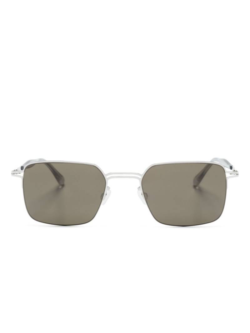 Mykita Alcott rectangle-frame sunglasses - Silver von Mykita