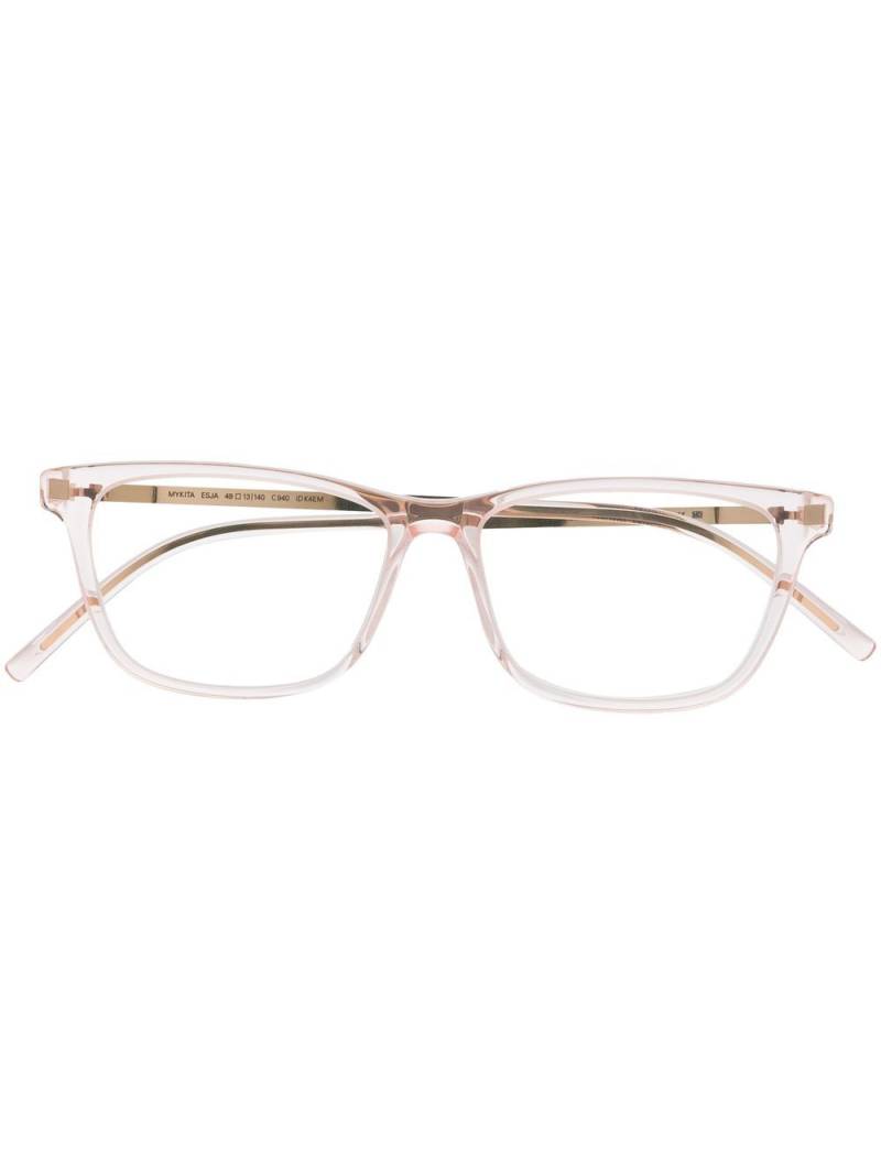 Mykita Esja square-frame glasses - Pink von Mykita