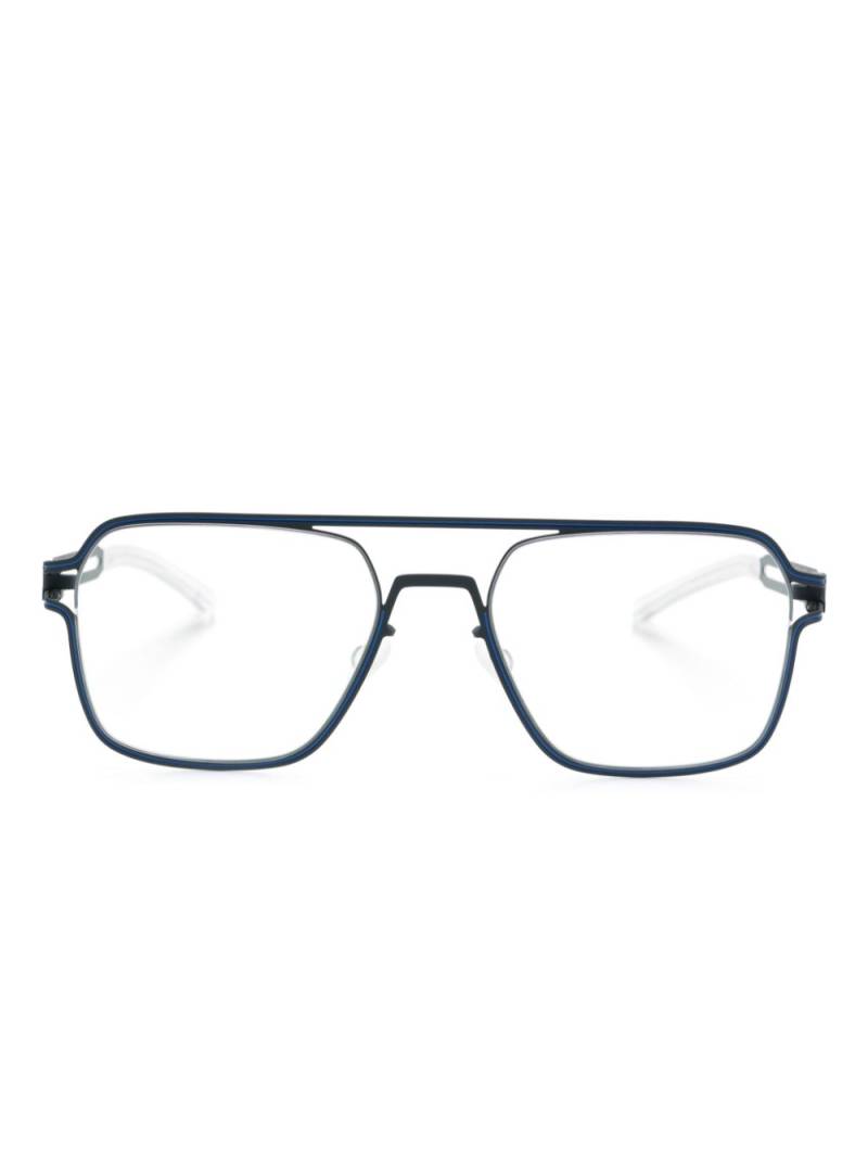 Mykita Jalo square-frame glasses - Blue von Mykita