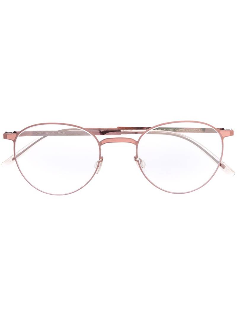 Mykita Jul round frame glasses - Brown von Mykita