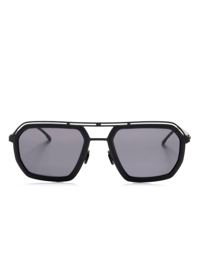 Mykita Mojave rectangle-frame sunglasses - Black von Mykita