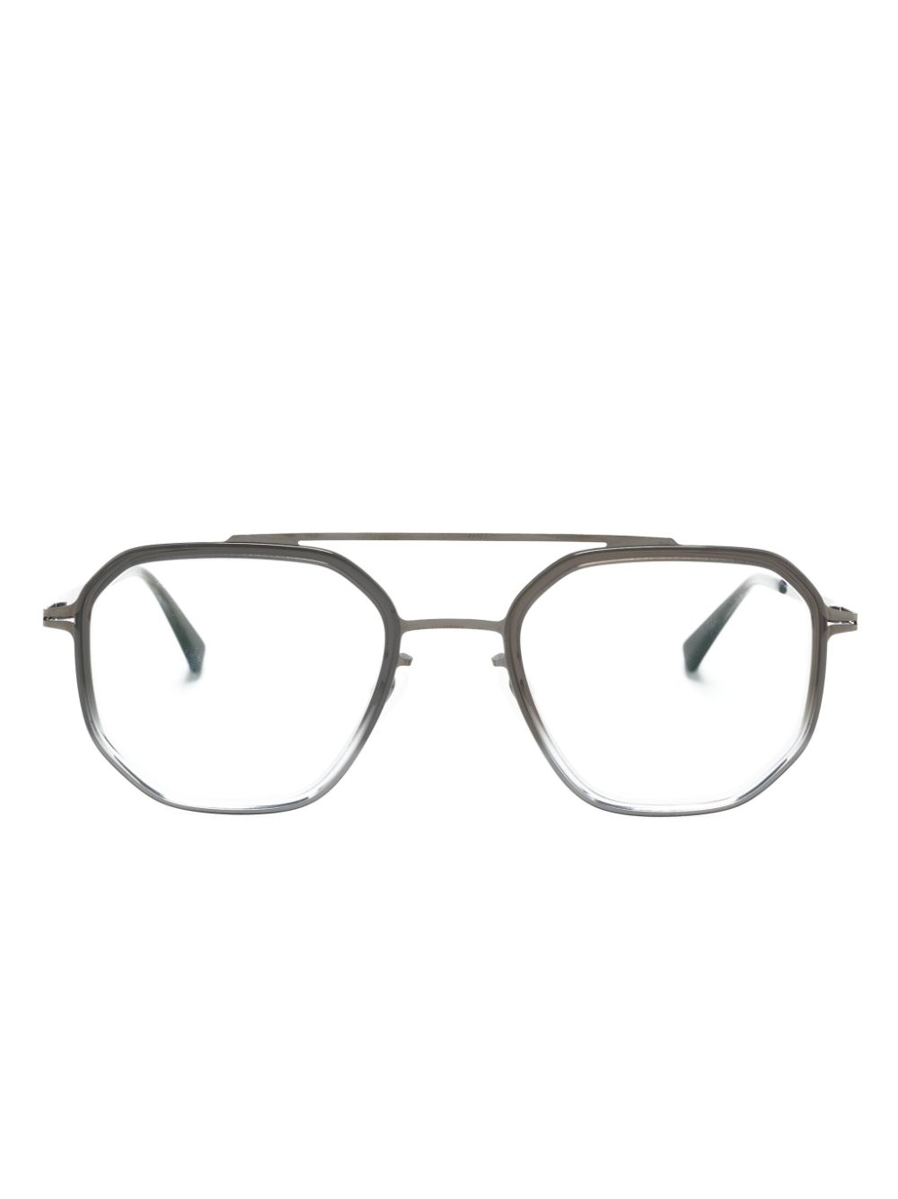 Mykita Satu geometric-frame glasses - Silver von Mykita