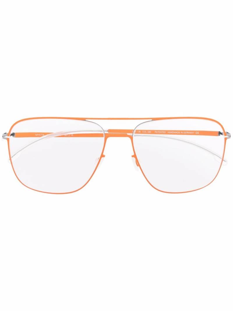 Mykita Steen square-frame glasses - Orange von Mykita