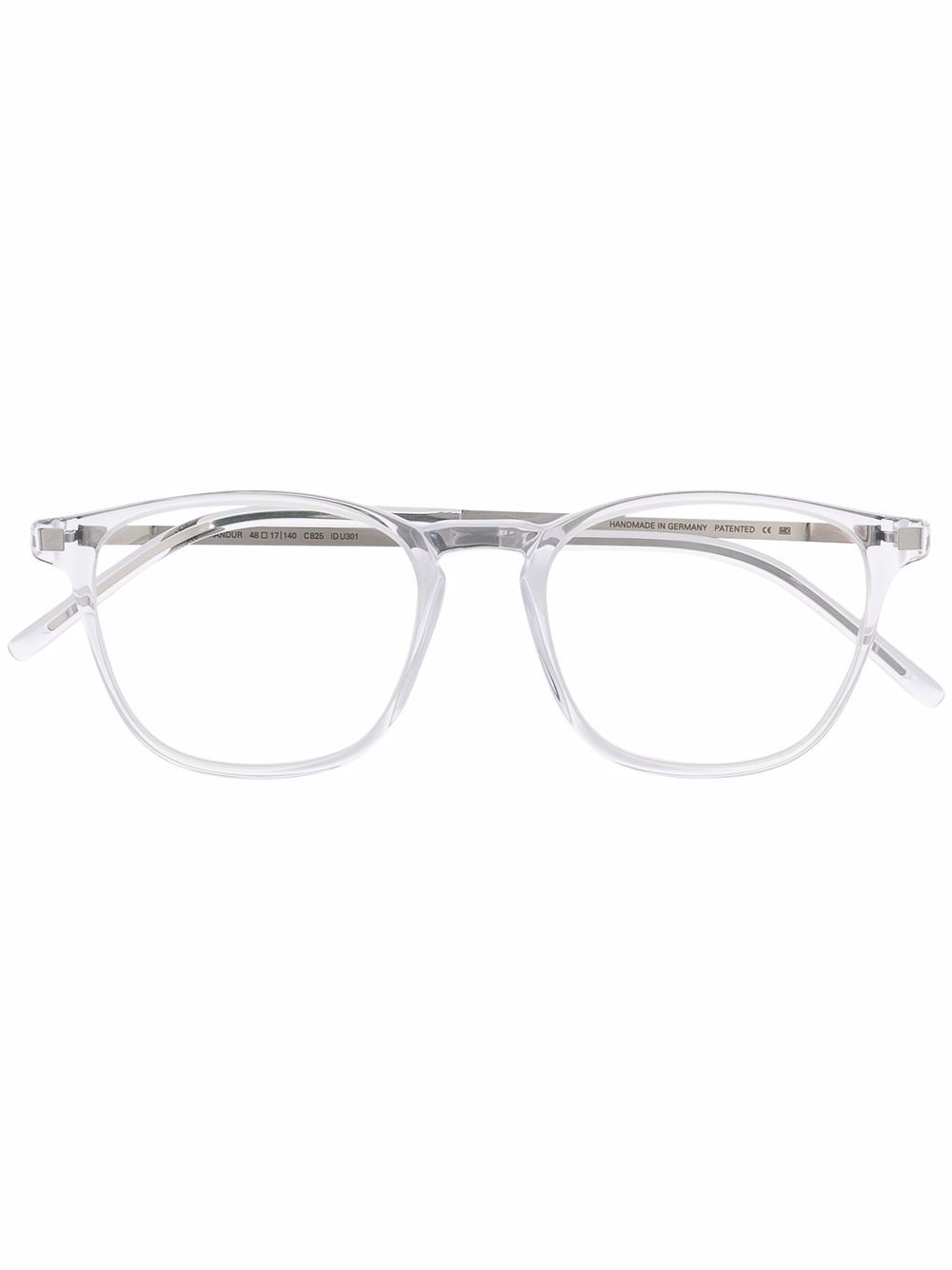 Mykita logo square-frame glasses - Silver von Mykita