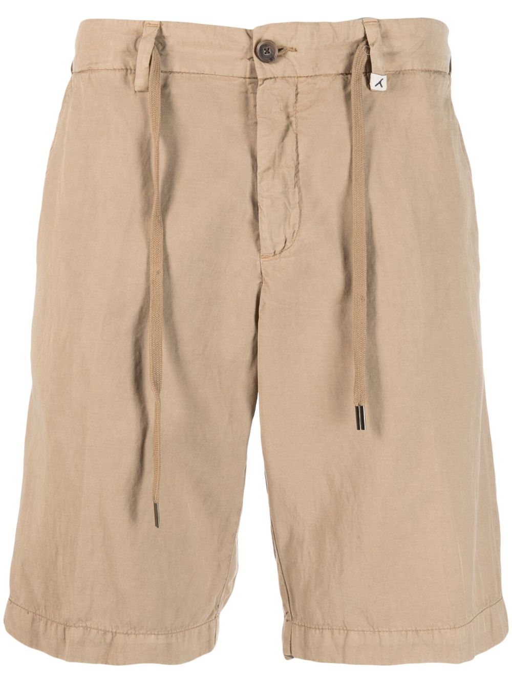 Myths knee-length lyocell track shorts - Neutrals von Myths