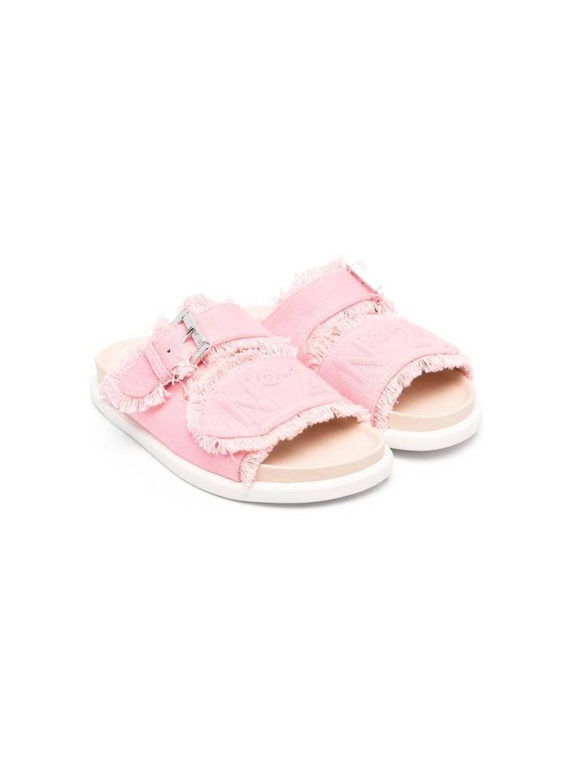 Nº21 Kids embroidered-logo detail sandals - Pink von Nº21 Kids