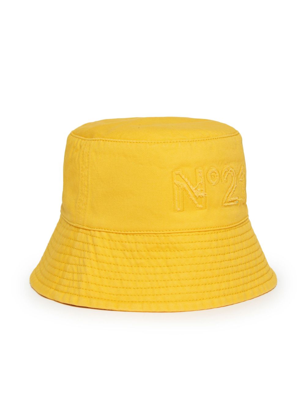 Nº21 Kids logo-embroidered fisherman hat - Yellow von Nº21 Kids