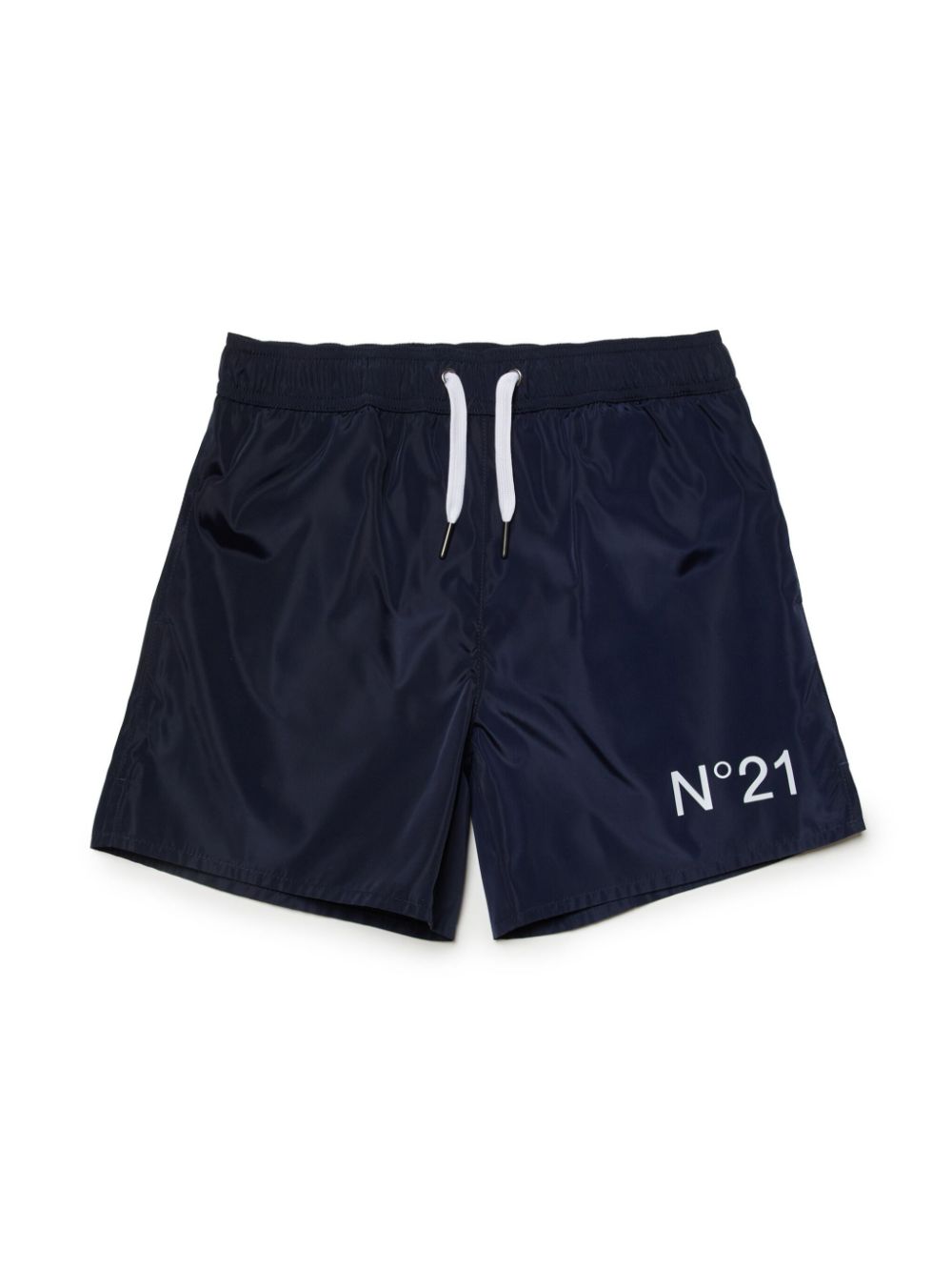 Nº21 Kids logo-print drawstring-waistband swim shorts - Blue von Nº21 Kids