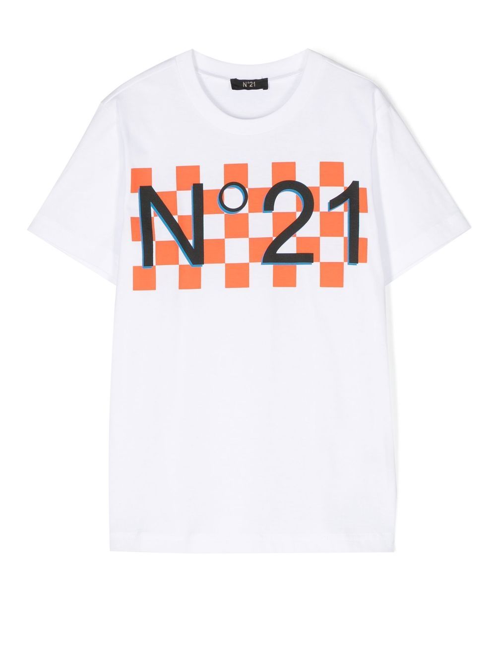 Nº21 Kids logo-print short-sleeve T-shirt - White von Nº21 Kids