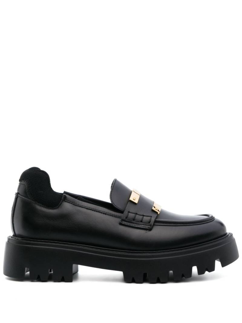 Nº21 45mm logo-plaque chunky-sole loafers - Black von Nº21