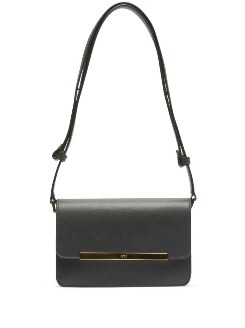 Nº21 Edith logo-plaque mini bag - Black von Nº21