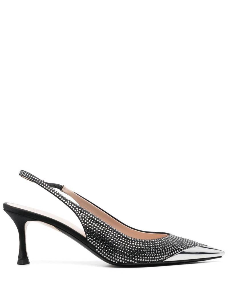 Nº21 crystal-embellished slingback pumps - Black von Nº21