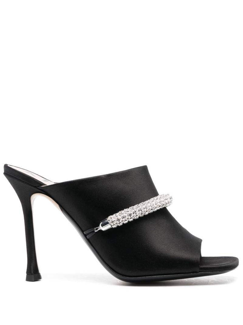 Nº21 crystal-embellished 110mm mules - Black von Nº21