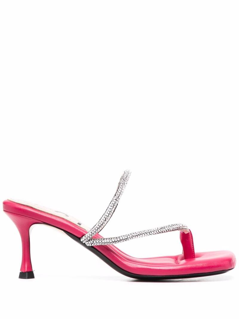 Nº21 crystal-embellished strap mules - Pink von Nº21