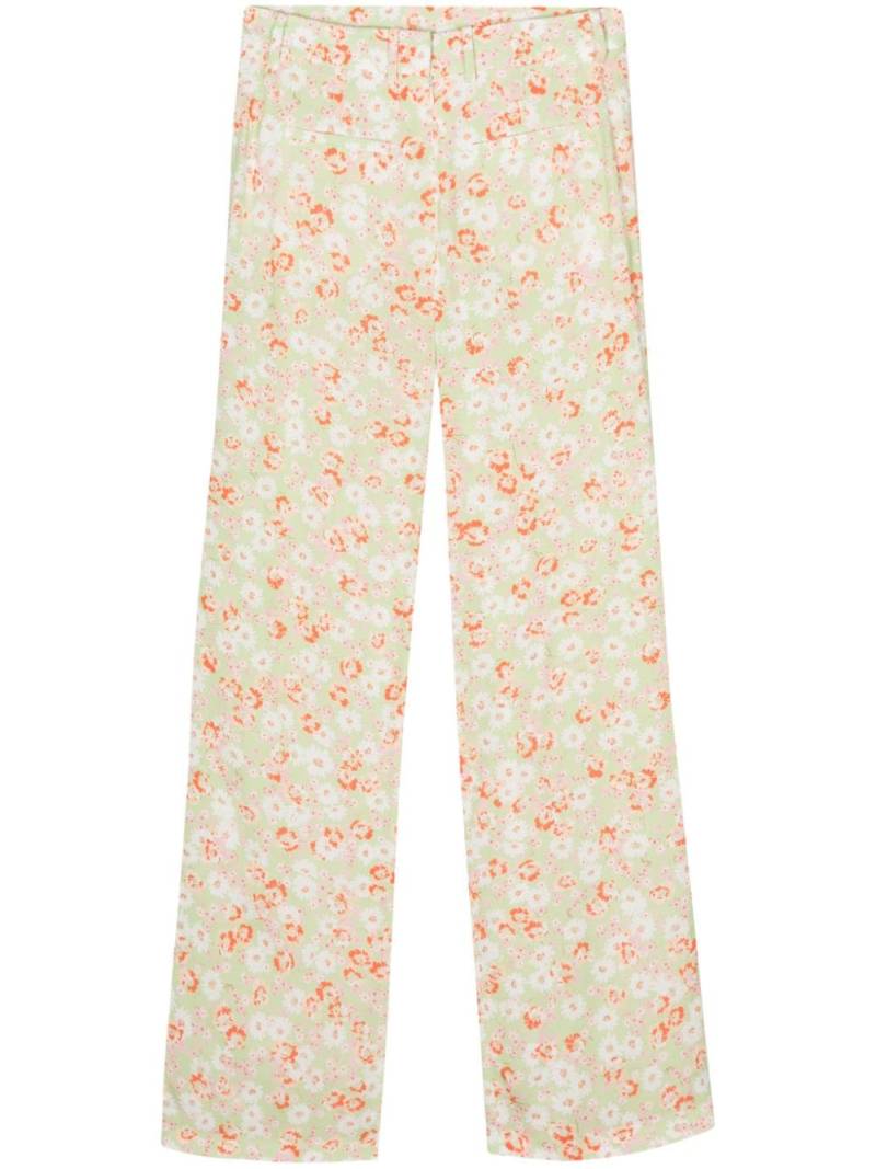 Nº21 low-waist wide-leg trousers - Green von Nº21