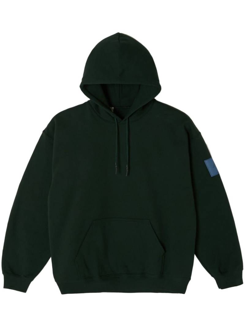 N.HOOLYWOOD logo-appliqué hoodie - Green von N.HOOLYWOOD