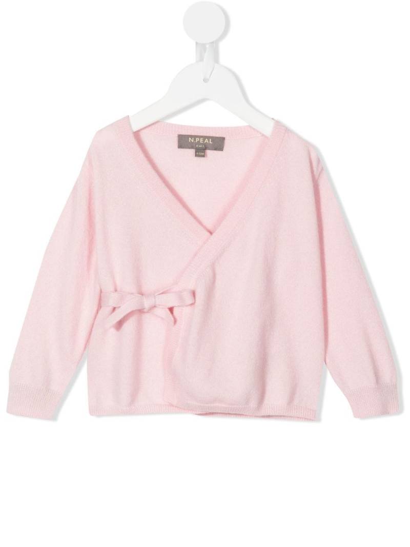 N.PEAL KIDS cashmere wrap cardigan - Pink von N.PEAL KIDS