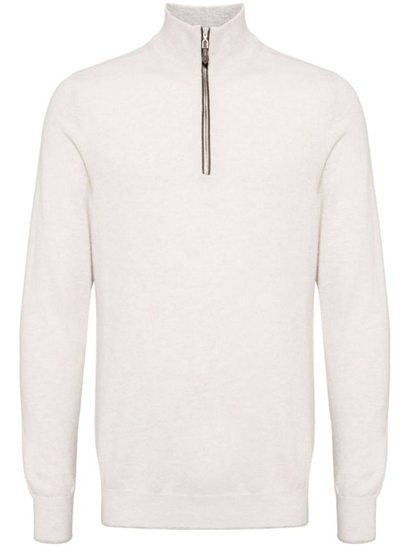 N.Peal Carnaby half-zip jumper - Neutrals von N.Peal