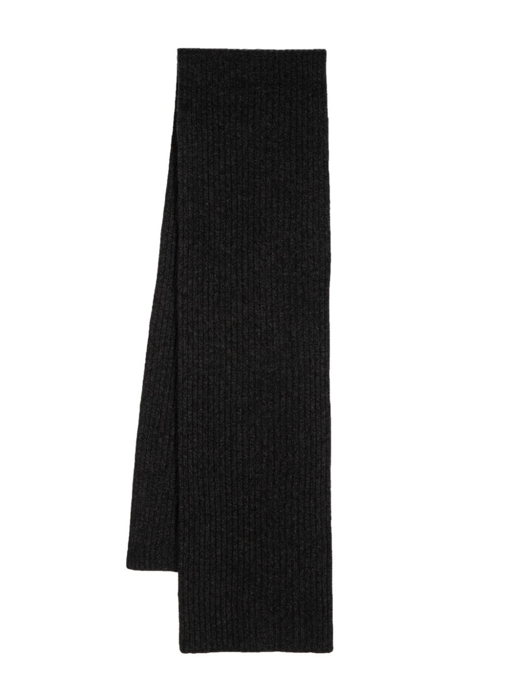 N.Peal Chunky Rib scarf - Black von N.Peal