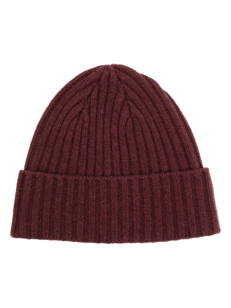 N.Peal Chunky Ribbed Hat - Red von N.Peal