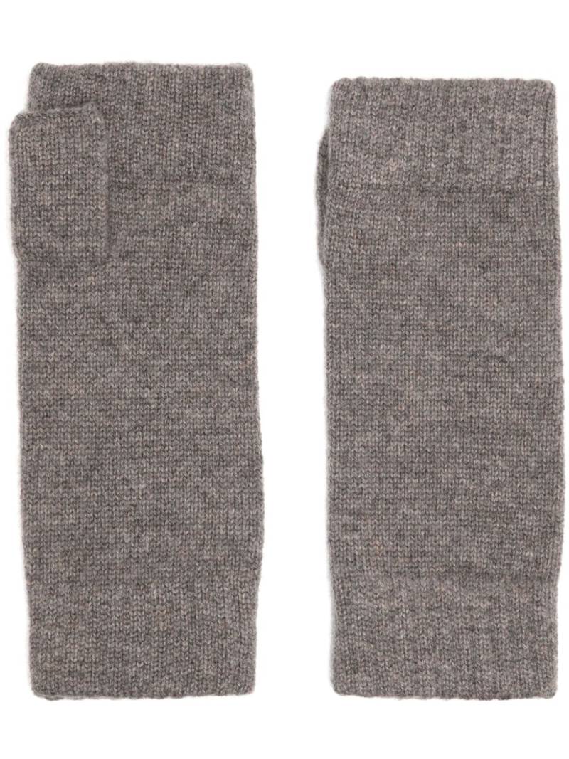 N.Peal Fingerless Cashmere Gloves - Grey von N.Peal