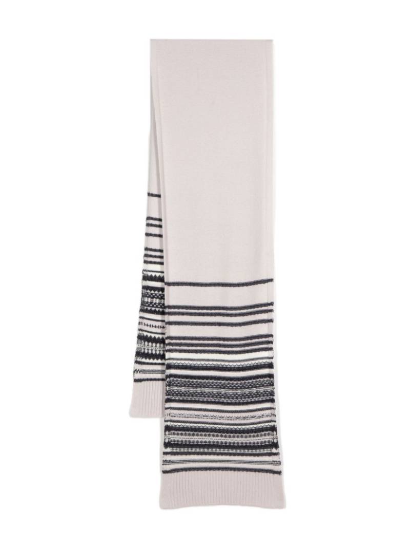 N.Peal Gradual Fairisle scarf - Neutrals von N.Peal