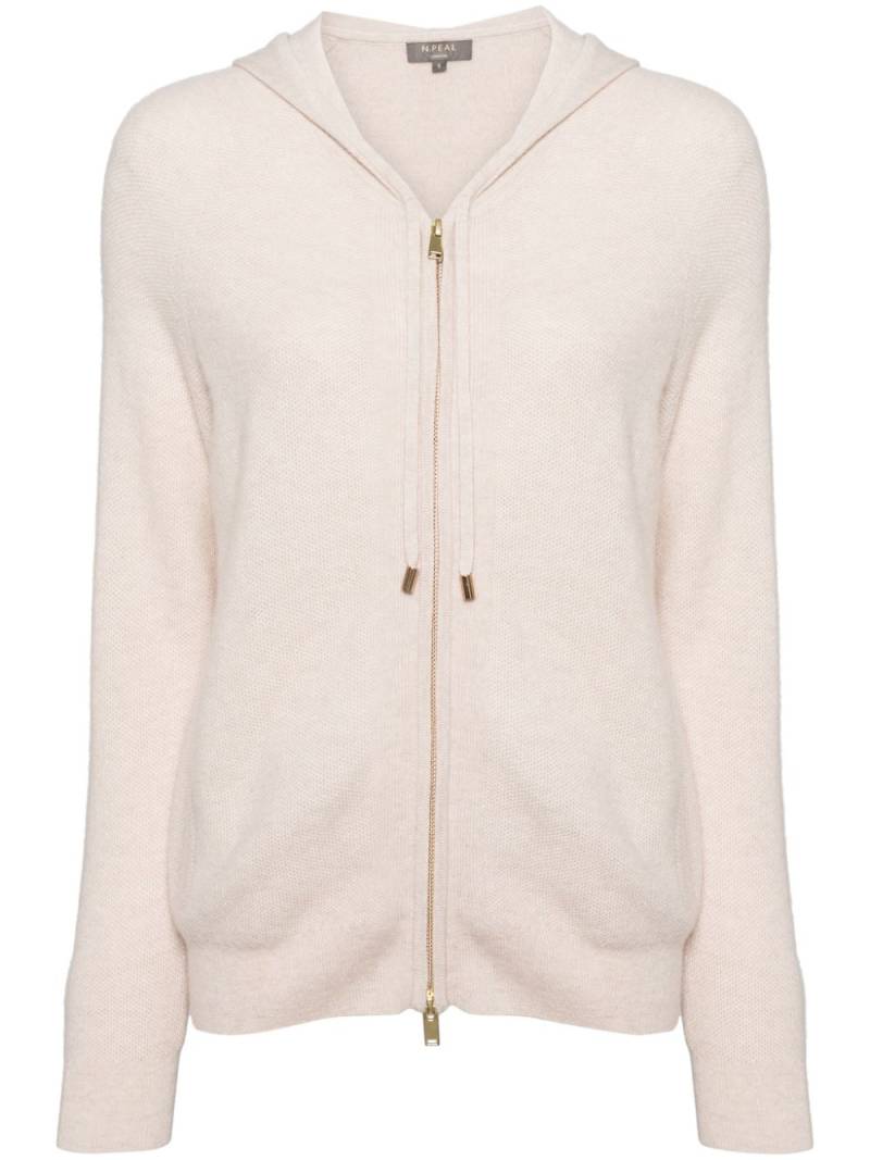 N.Peal Honeycomb knit hoodie - Neutrals von N.Peal