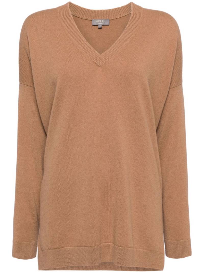 N.Peal Longline cashmere jumper - Neutrals von N.Peal