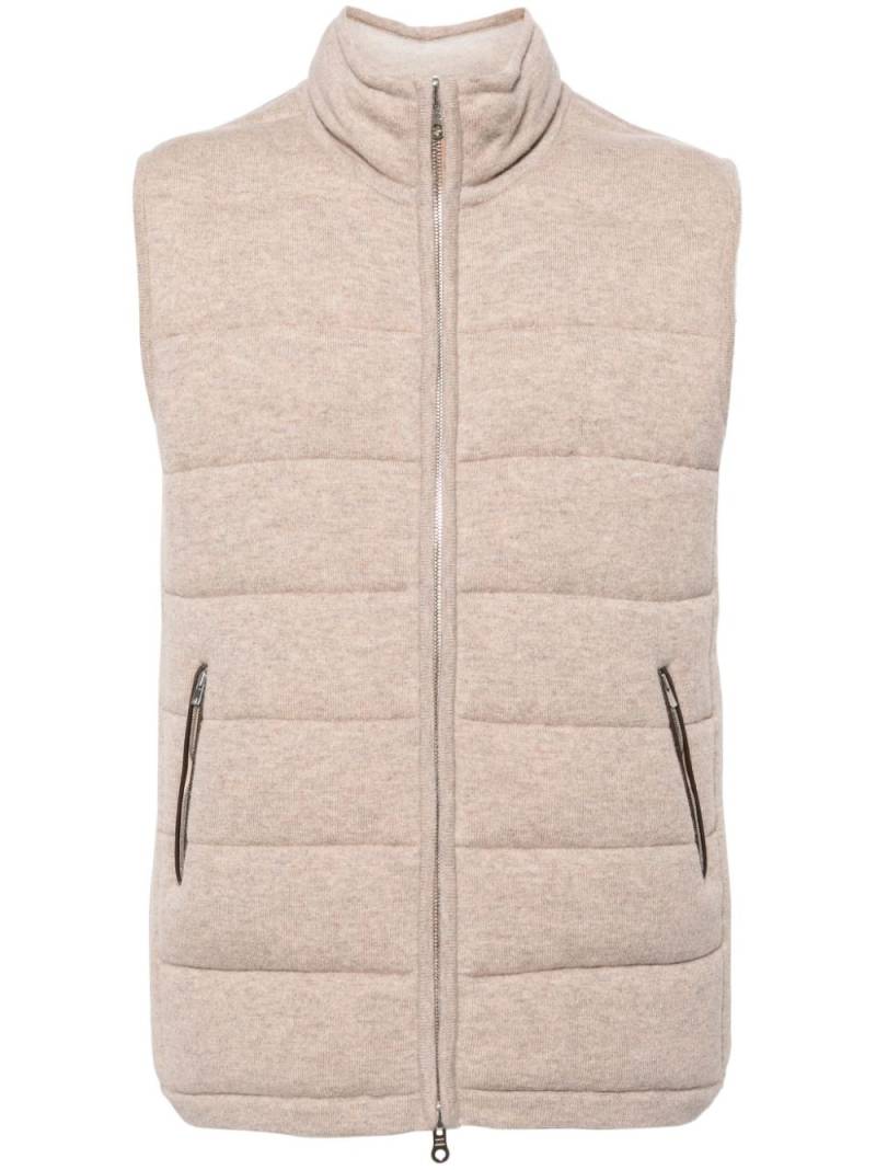 N.Peal Mall organic-cashmere gilet - Neutrals von N.Peal