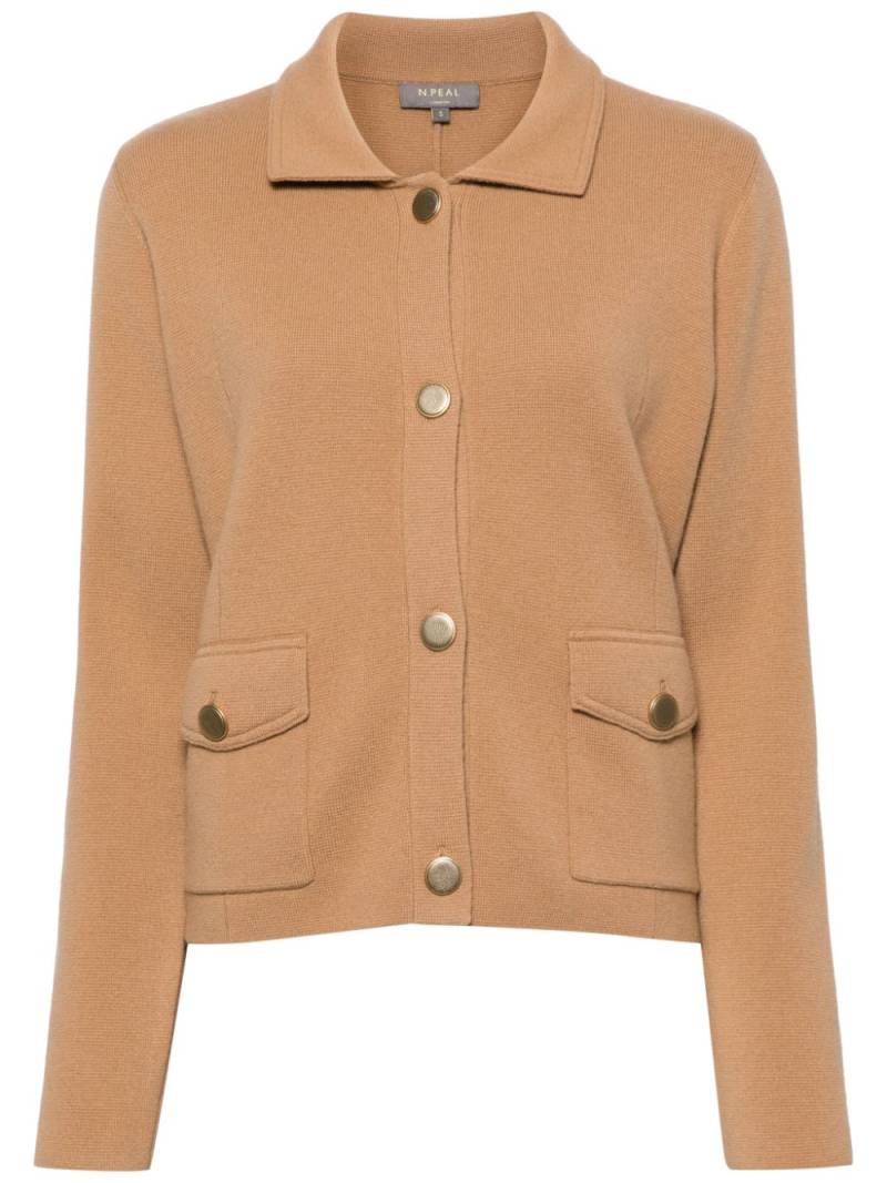 N.Peal Milano cashmere cropped jacket - Brown von N.Peal