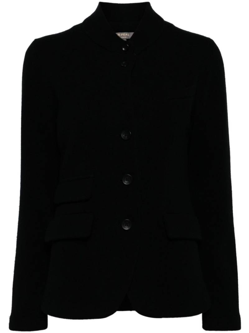 N.Peal Milano classic-collar blazer - Black von N.Peal