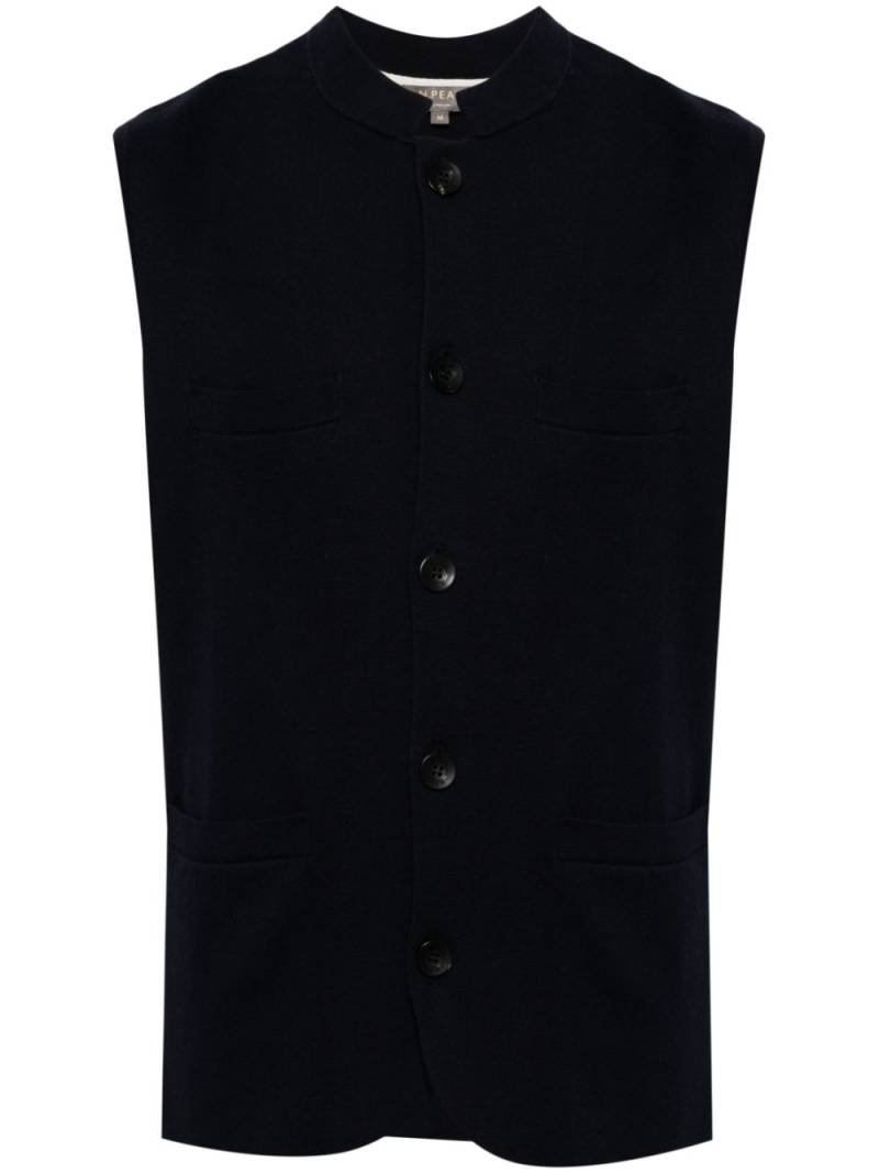 N.Peal Penzance cotton-cashmere vest - Blue von N.Peal