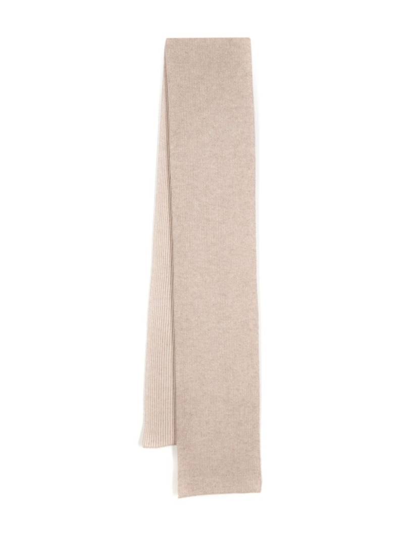 N.Peal Plated Rib scarf - Neutrals von N.Peal