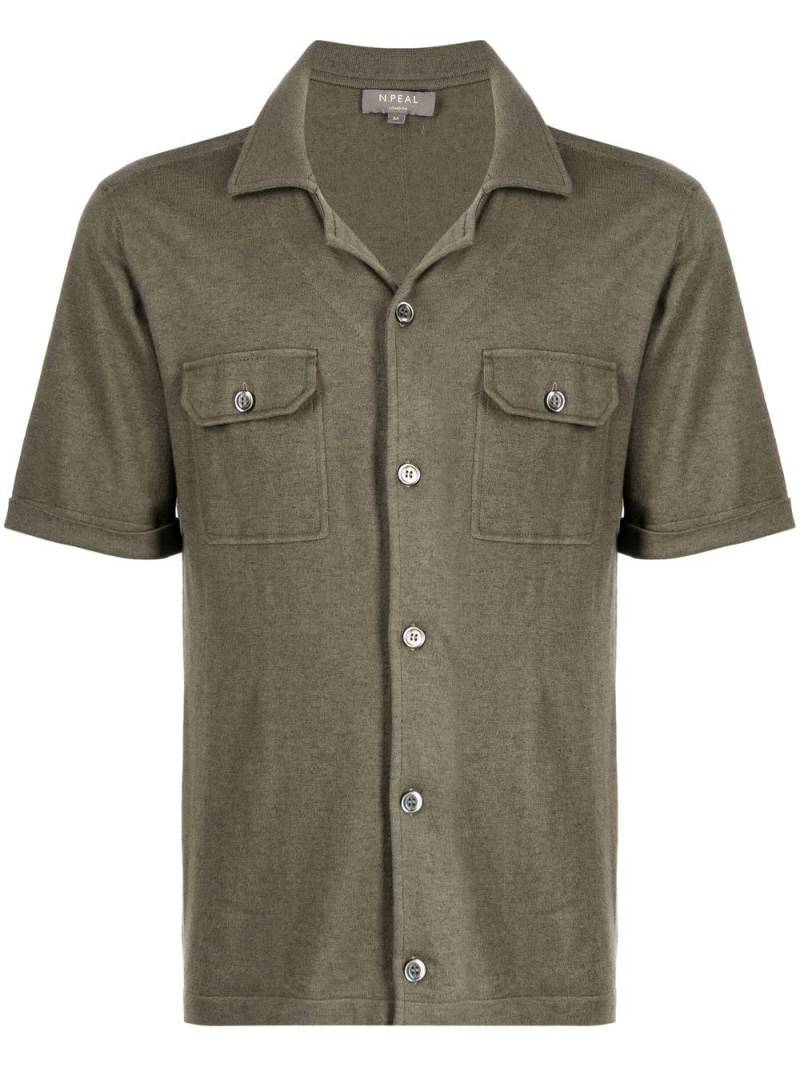 N.Peal Safari camp-collar shirt - Green von N.Peal