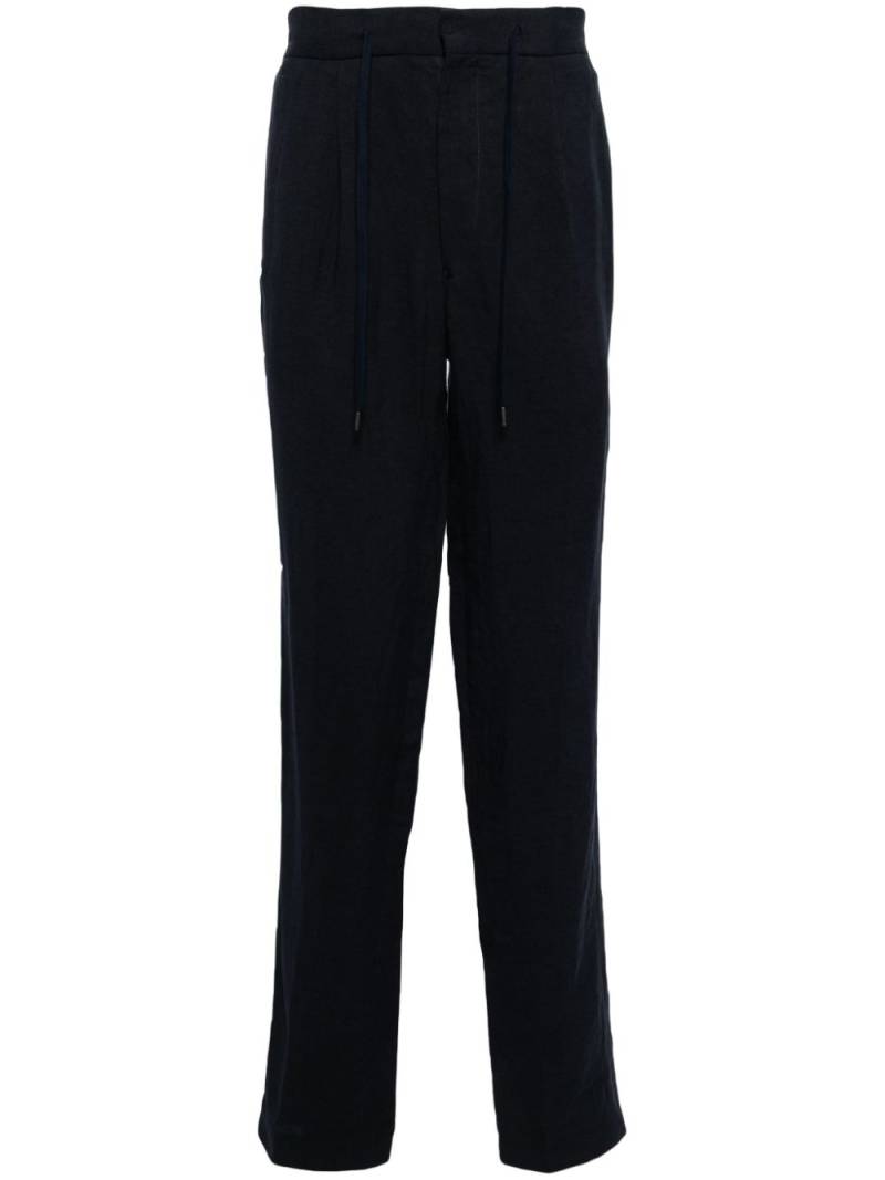 N.Peal Sorrento linen drawstring trousers - Blue von N.Peal