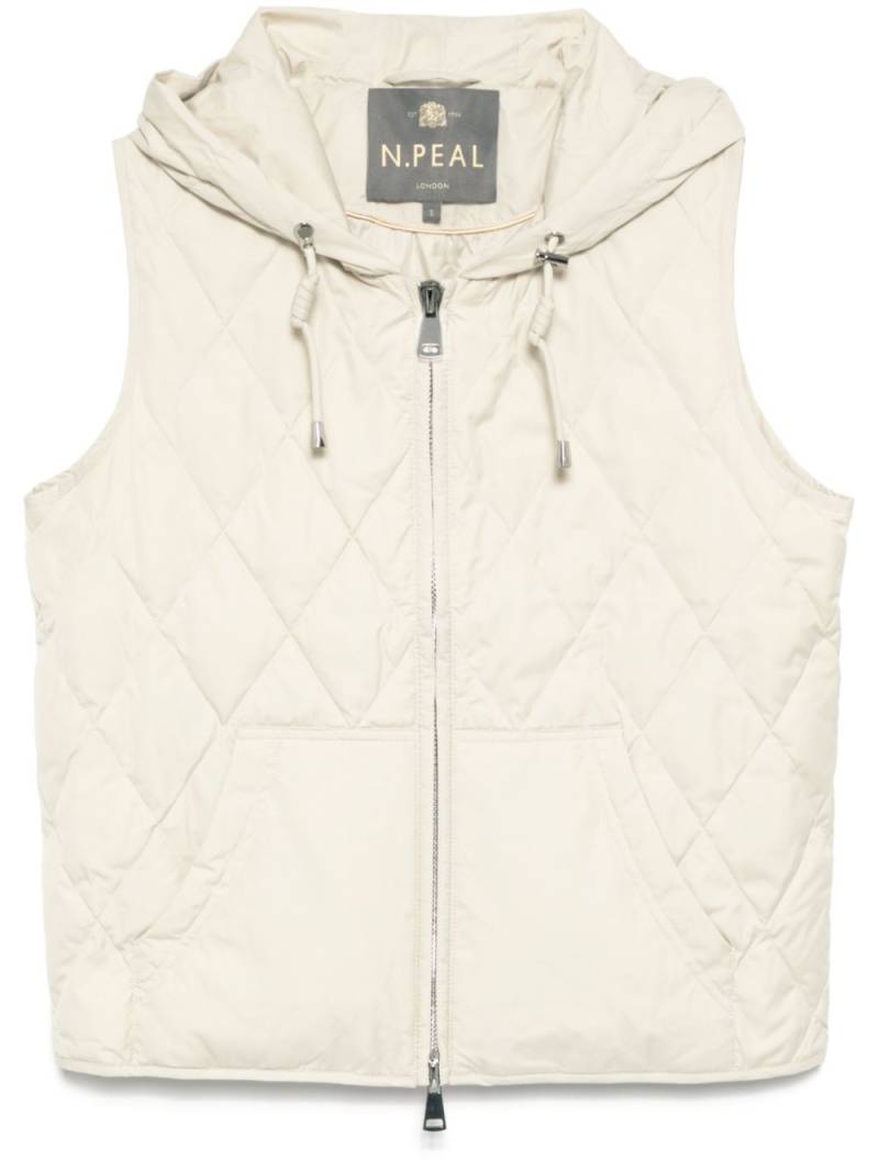 N.Peal Tara down gilet - Neutrals von N.Peal