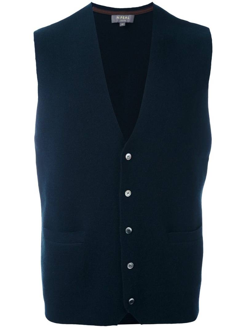 N.Peal 'The Chelsea Milano' waistcoat - Blue von N.Peal