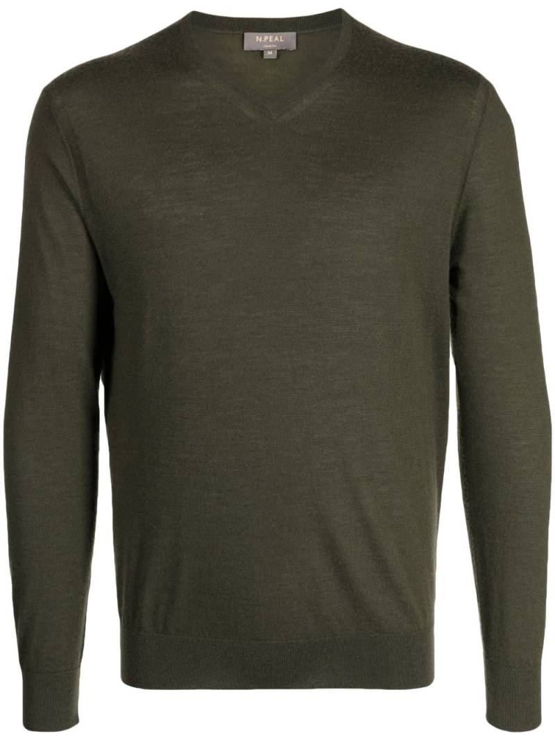 N.Peal The Conduit V-neck jumper - Green von N.Peal