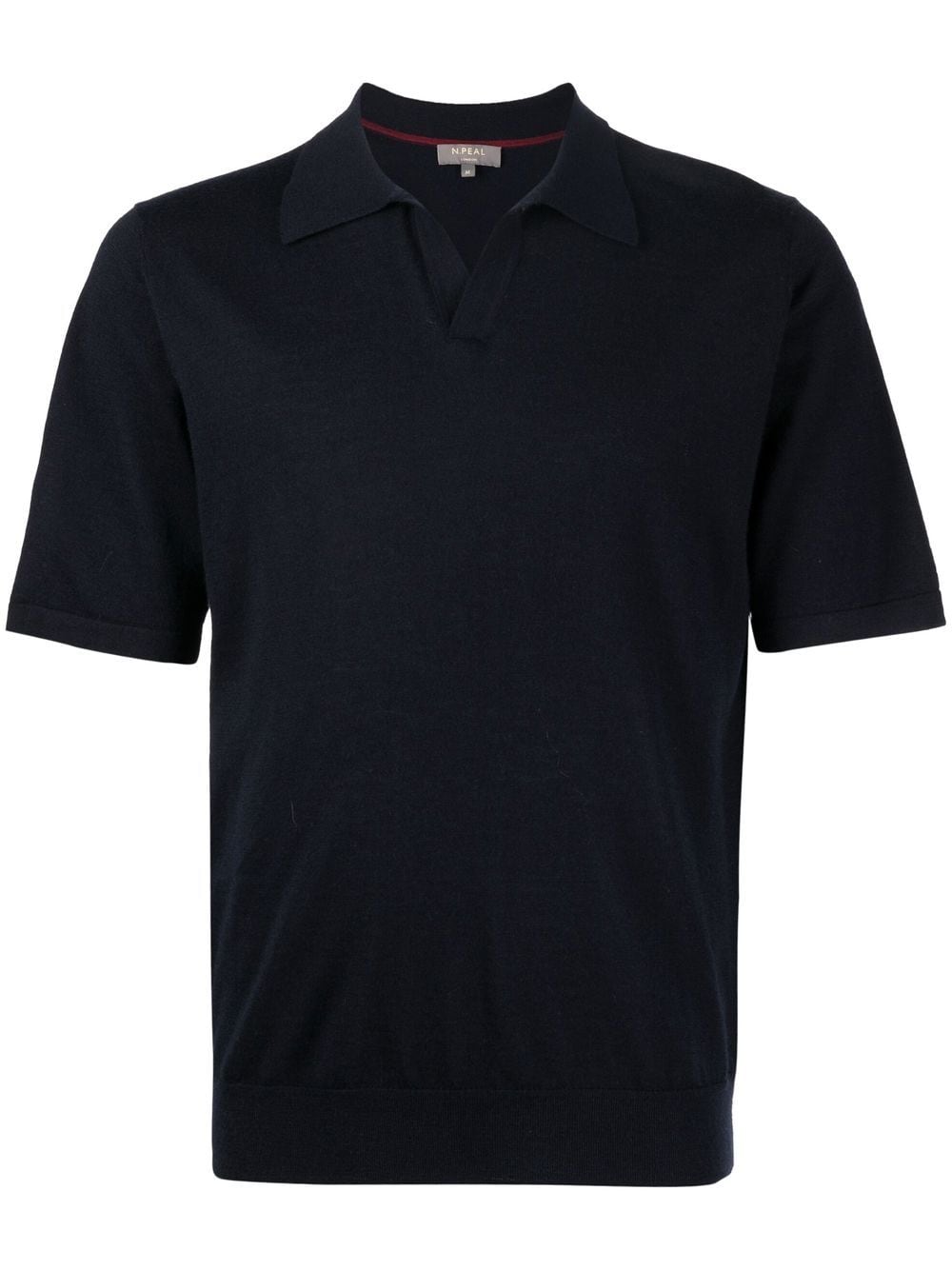 N.Peal V-neck polo shirt - Blue von N.Peal