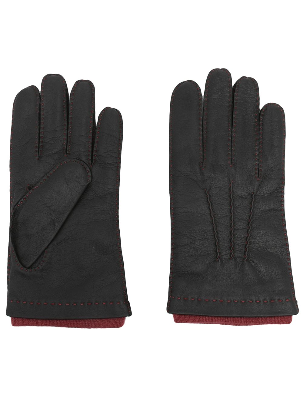 N.Peal Westminster leather gloves - Black von N.Peal