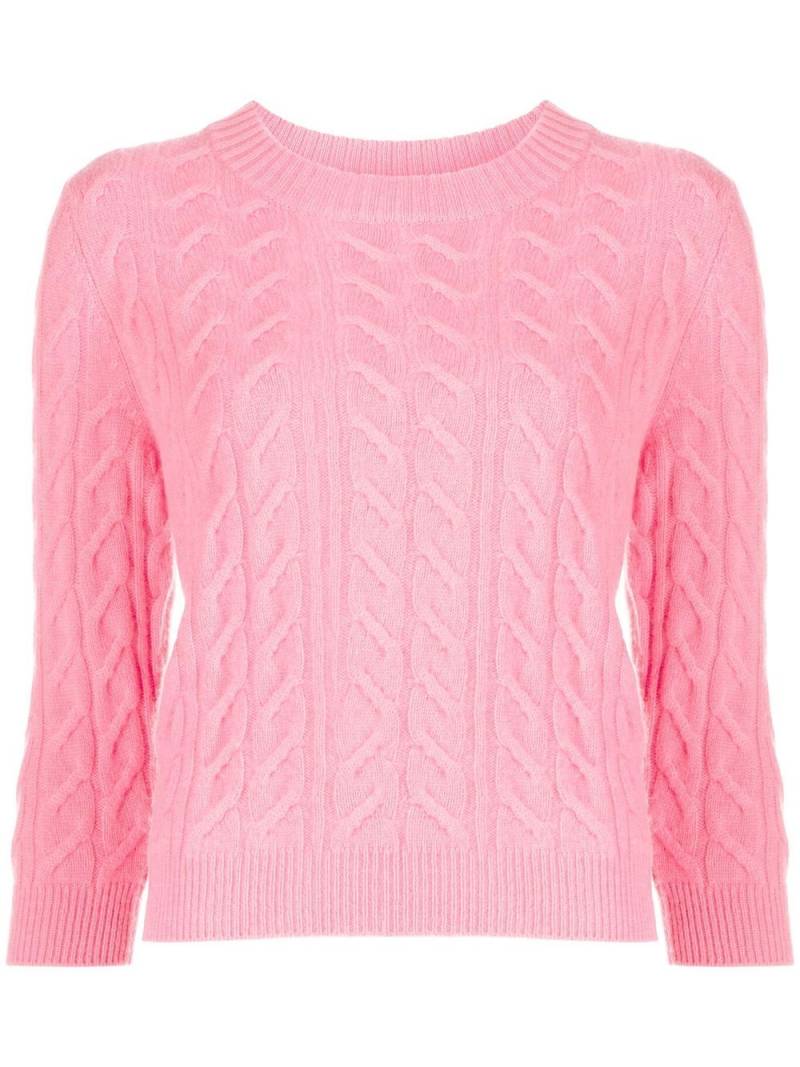 N.Peal cable-knit cashmere jumper - Pink von N.Peal