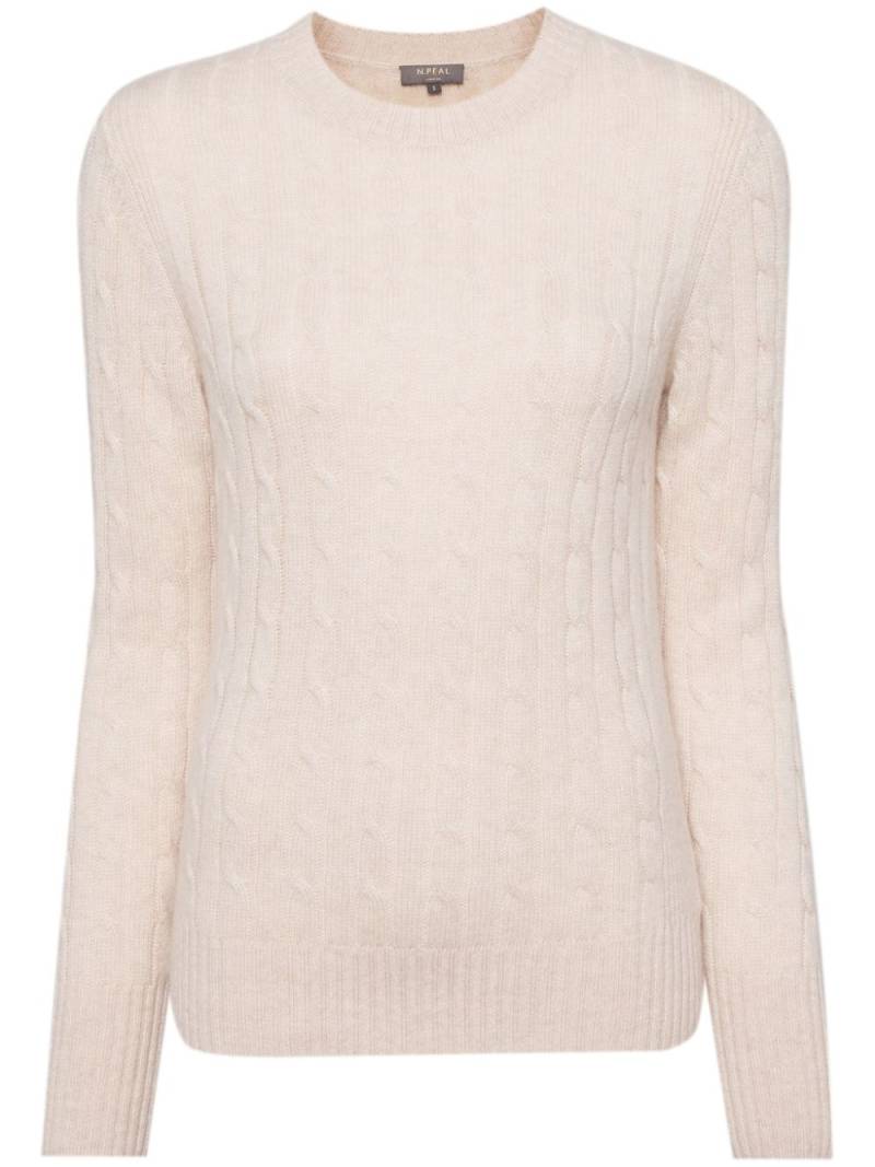 N.Peal cable knit jumper - Neutrals von N.Peal