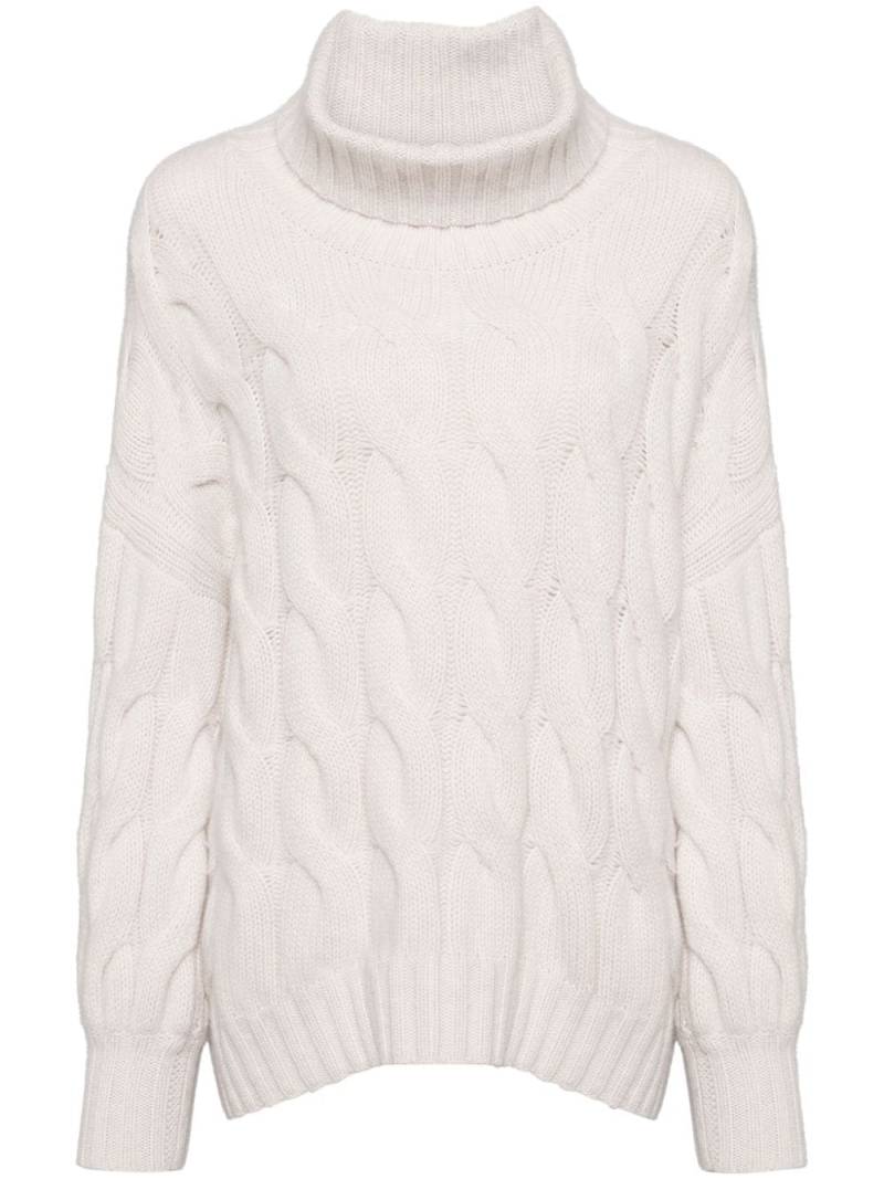 N.Peal cable-knitted jumper - Neutrals von N.Peal