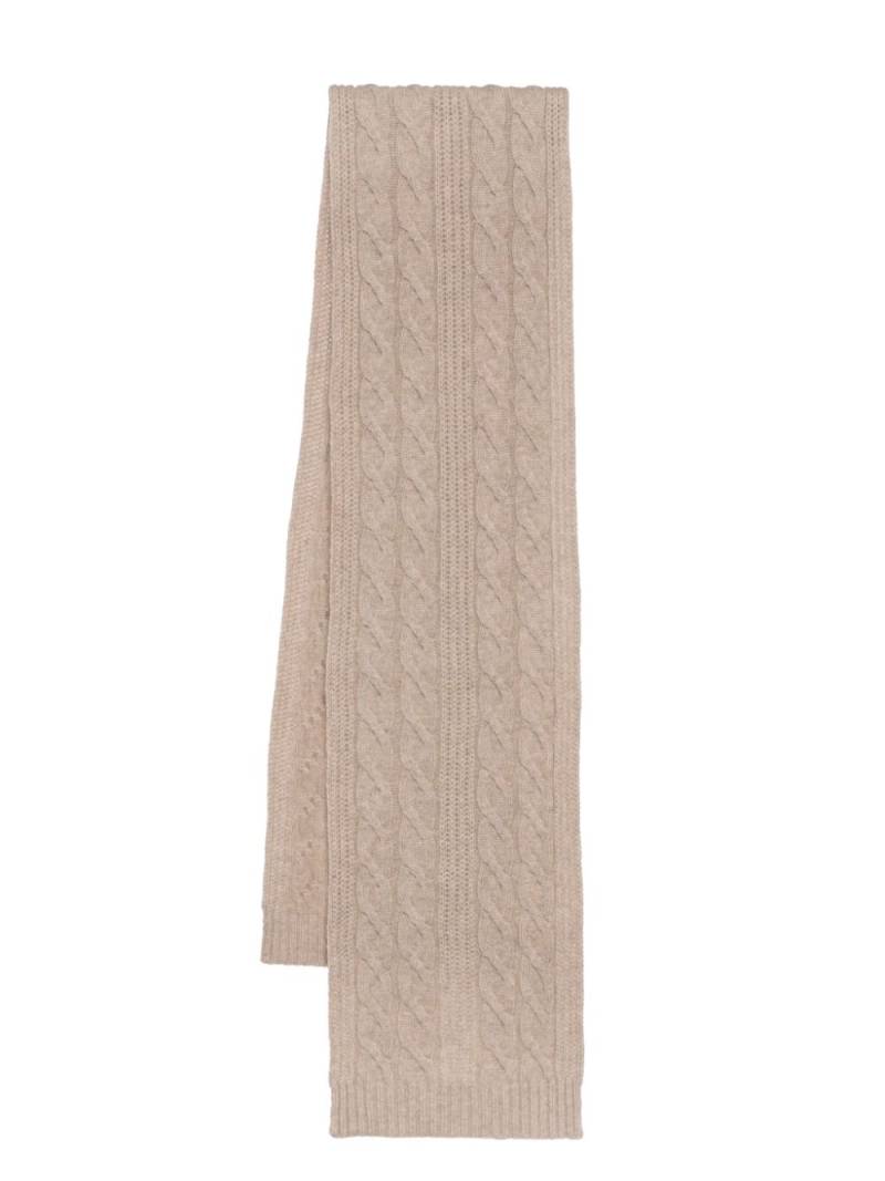 N.Peal cable ribbed scarf - Neutrals von N.Peal