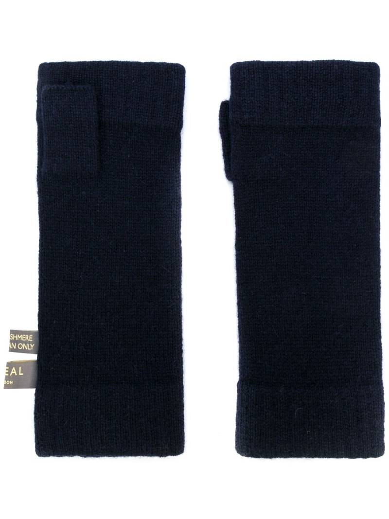 N.Peal cashmere fingerless gloves - Blue von N.Peal