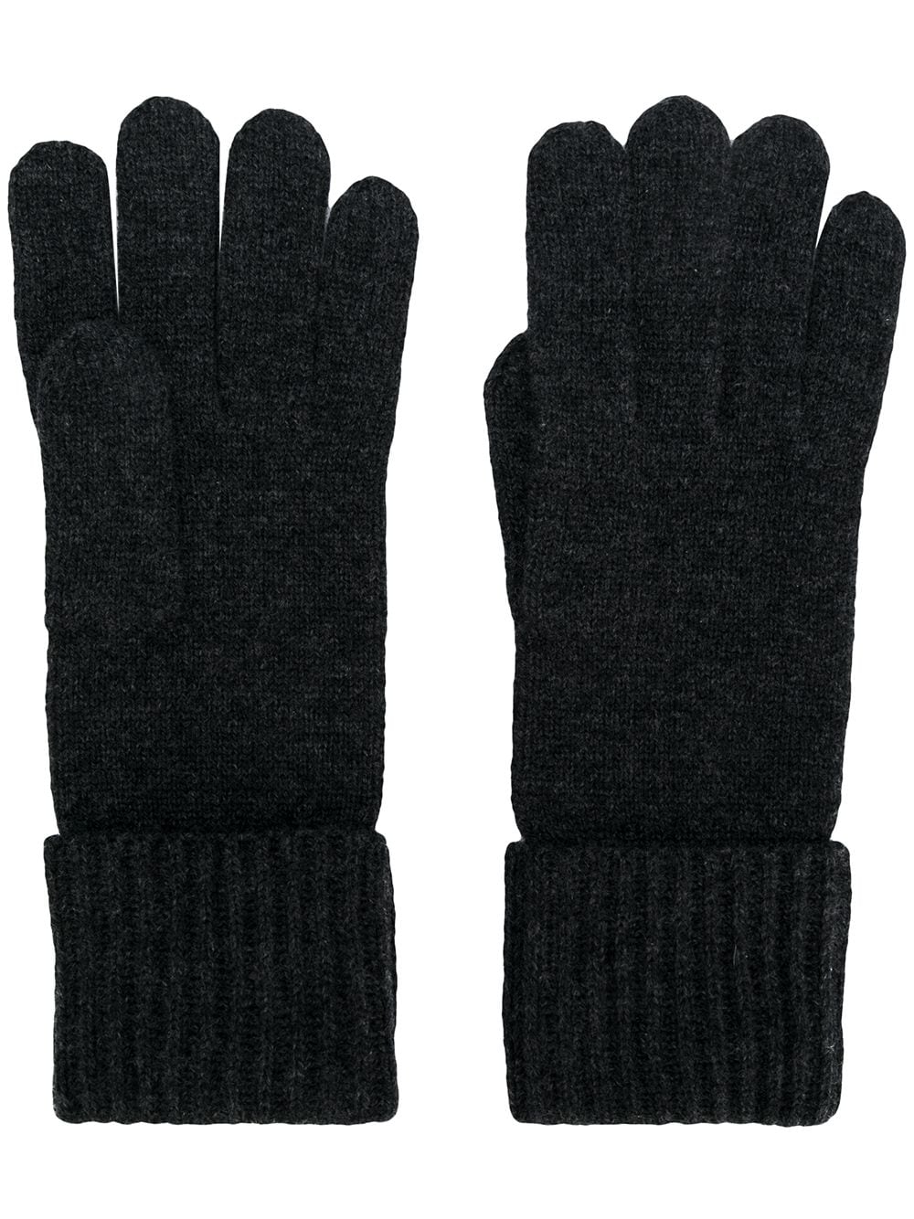 N.Peal cashmere ribbed gloves - Grey von N.Peal