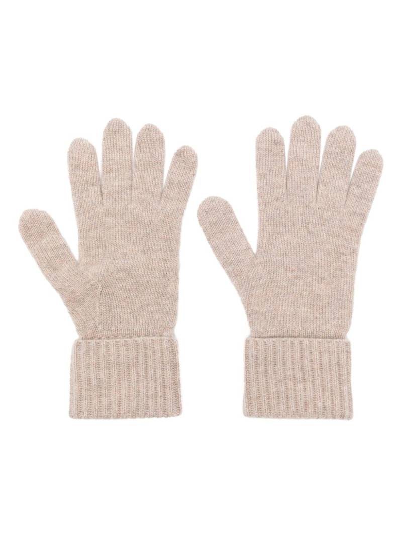 N.Peal cashmere ribbed gloves - Neutrals von N.Peal