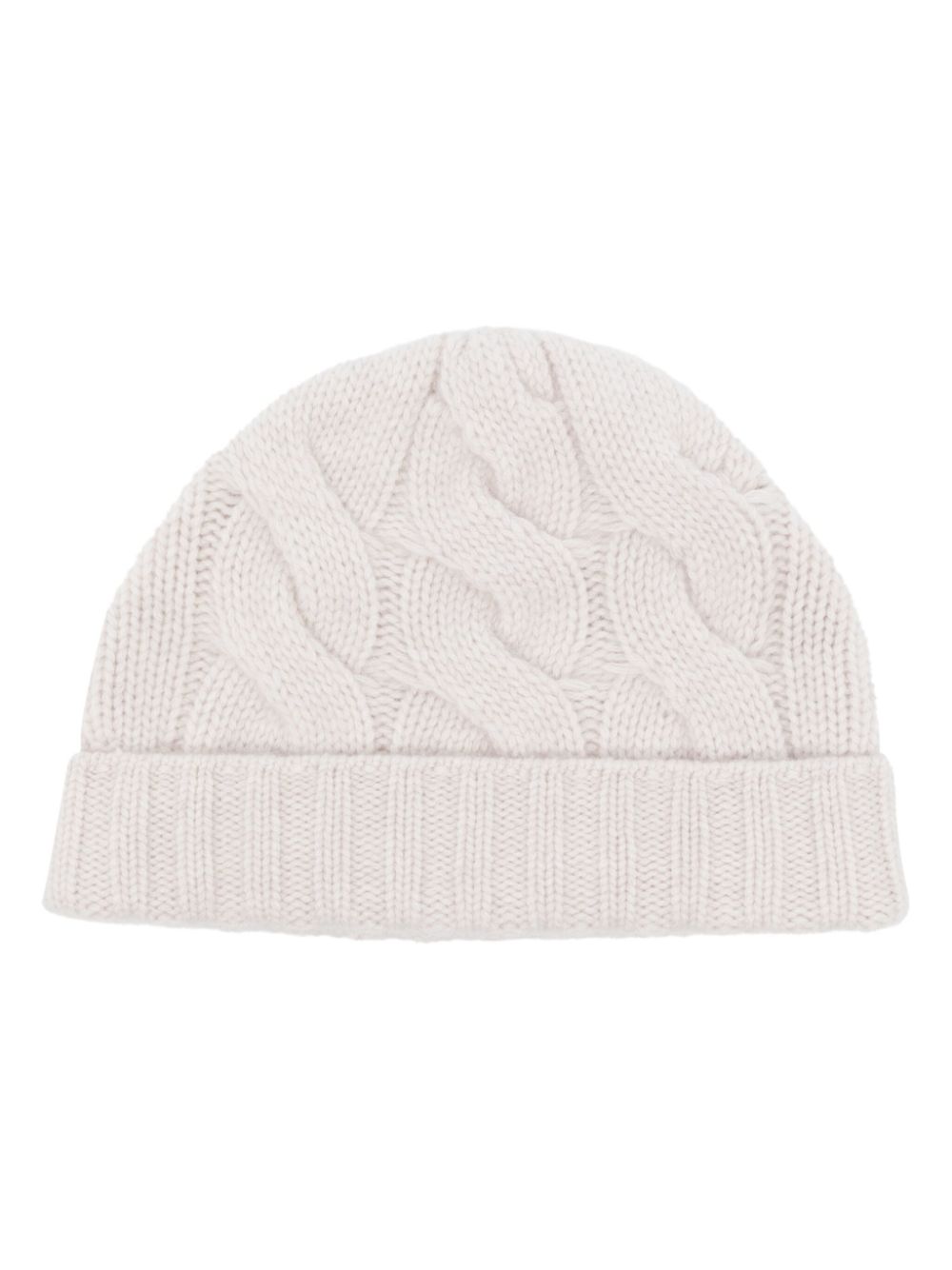 N.Peal chucky cable cashmere beanie - Neutrals von N.Peal