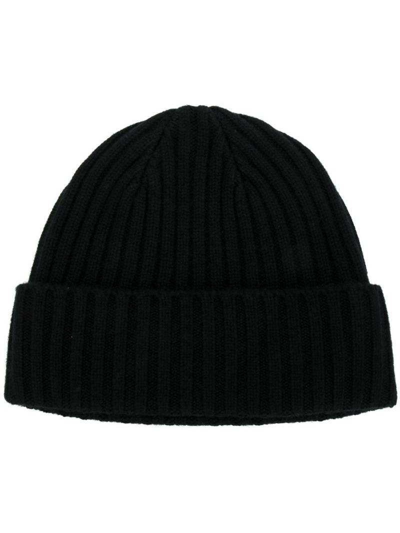 N.Peal chunky ribbed knit beanie - Black von N.Peal